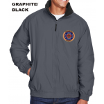 Harriton Fleece-Lined Nylon Jacket